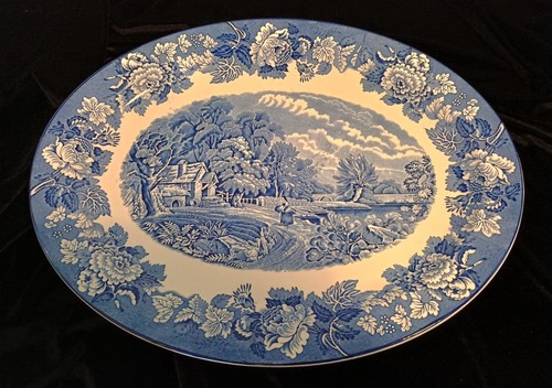 Enoch woods ware blue white - enoch,
