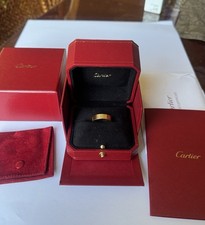 Cartier Love Ring Size 58 In Yellow Gold In Good Condition Comes With Full Set!