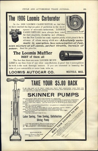 1905 paper car auto - ad,
