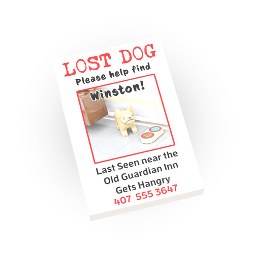 Lost dog poster custom - poster,