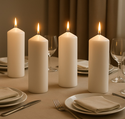 Classic candles church - x,