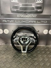 MERCEDES E CLASS W212 LEATHER STEERING WHEEL WITH BAG AMG LINE