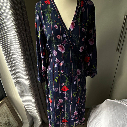 Ted baker navy floral - floral, wrap