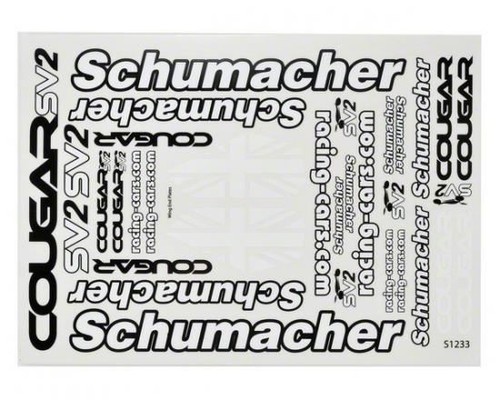 Schumacher decal sheet - decal,
