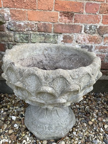 Concrete planter sculpture - concrete,