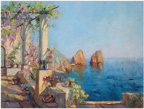 Capri sea ocean terrace - capri,
