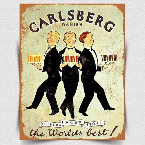 Carlsberg beer sign metal - carlsberg,