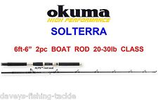 OKUMA SOLTERRA 6ft-6" BIG GAME 2pc BOAT ROD UPTIDE TROLLING POPPING SLOW JIGGING