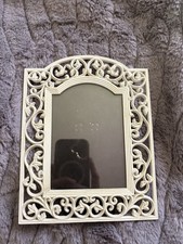 Cream Filigree Photo Frame 3x5