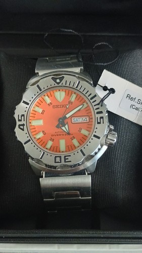 Seiko diver orange monster - seiko,