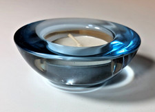 IKEA Glass Teal Blue Votive