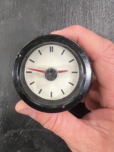 Interior 12v car clock white