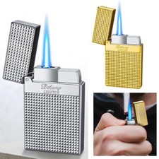 Metal Jet Gas Flashlight Lighter Windproof Cigar Drill Lighter Smoking Chill