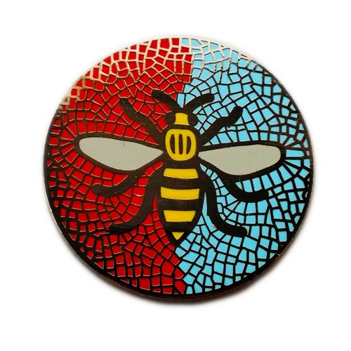 Manchester bee badge - bee,