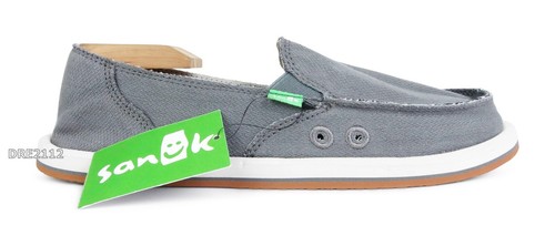 Sanuk donna hemp charcoal grey - sanuk,
