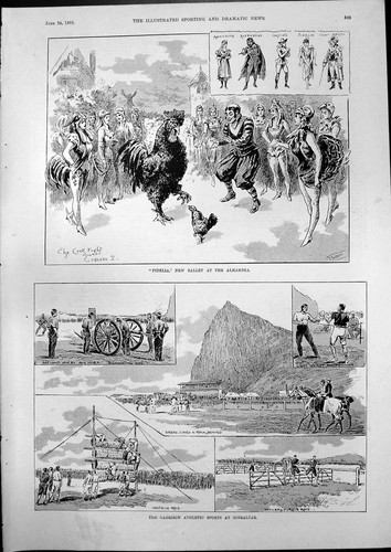 Old print fidella ballet - old,