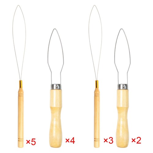 Wooden handle threader wire - threader,