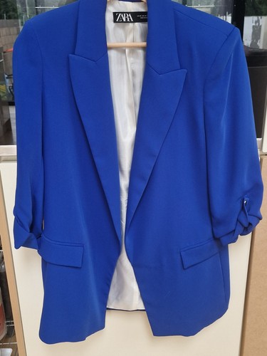 Zara royal blue blazer summer - blazer,