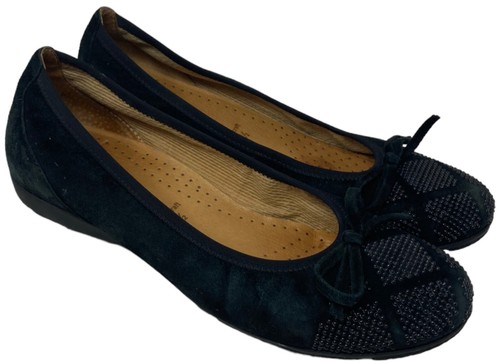 Gabor black leather slip - gabor, on