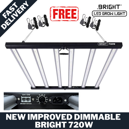 Bright 720w led grow - led, light