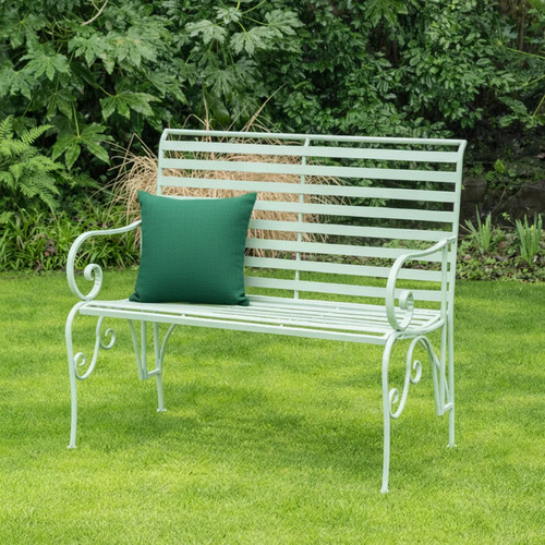 Sage green metal - green, ornate