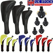 3x Golf Club Head Covers Set