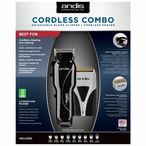 Andis cordless combo - cordless, li