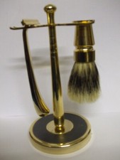 Mens Wet Shaving kits - 3 Pcs-Bristle Brush, Razor & Holder. boxed- upto 75% OFF