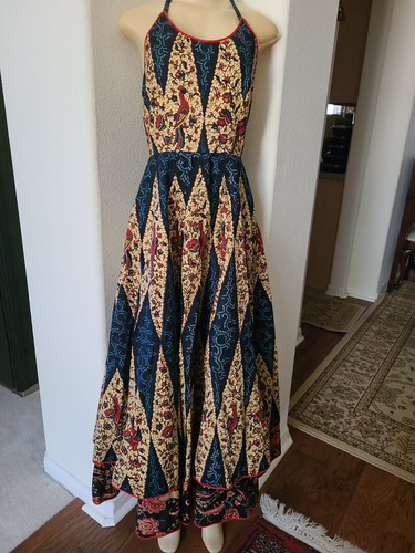 Halter back bohemian long - back,