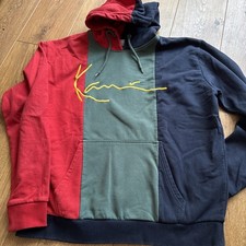 Karl Kani Block Hoodie Size