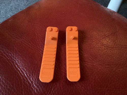 Lego orange brick and - 2, x