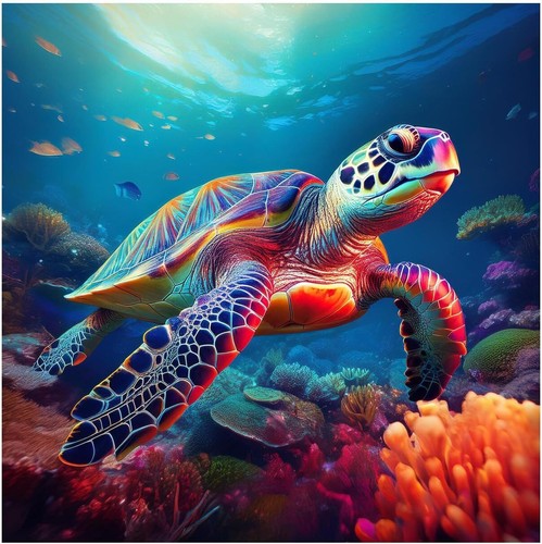 Tile mural ocean scene - tile,
