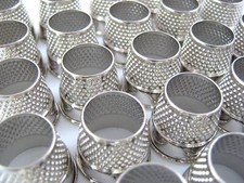 Thimbles Tailor or Dressmaker High Quality Nickel Plated Steel - Solid & Strong