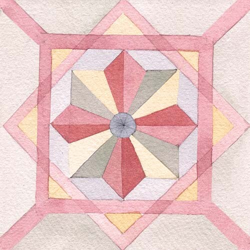 20x pink moroccan - moroccan, peel
