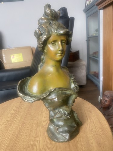 Art nouveau spelter - art,