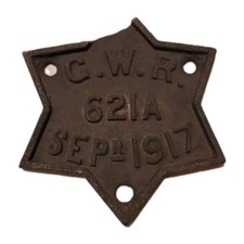 Railwayana Cast Iron GWR 621A