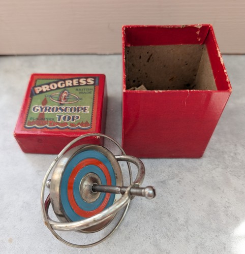 Vintage progress gyroscope top - vintage,