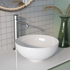 32cm Round Ceramic Bathroom Vanity Vessel Sink Hand Wash Basin - White