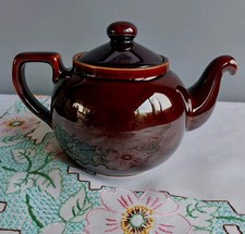 Arthur Wood England Vintage Brown Teapot with Lid Very Good Condition