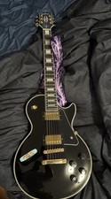 Epiphone Les Paul Custom 6-String Solid Electric Guitar - Black