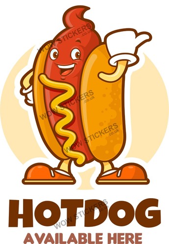 Hot dog sign available - hot, a