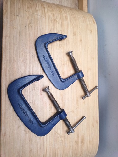 Vintage record clamp - record, pair