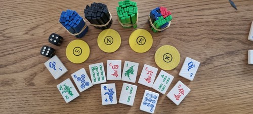 Vintage mah jongg chinese game - chinese,