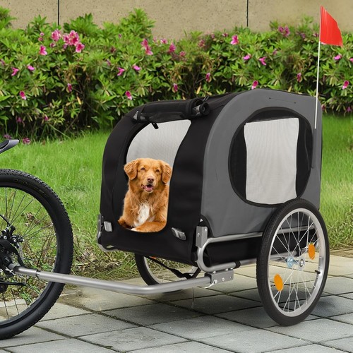 Large pet bike trailer - bike, and