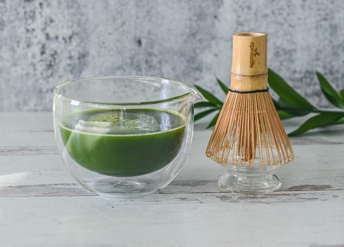 Complete glass matcha tea - complete, set