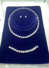 Tennis Necklace Earrings