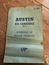 AUSTIN A/55 CAMBRIDGE SCHEDULE