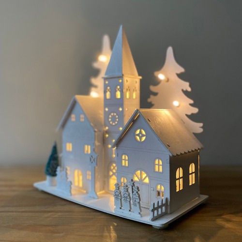 Christmas village scene alpine - scene,
