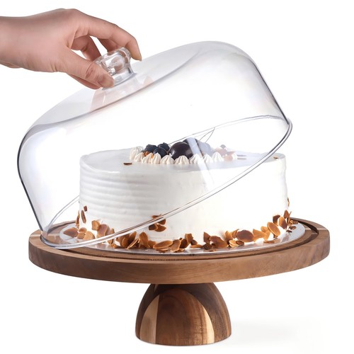 Wooden cake stand - 12", with