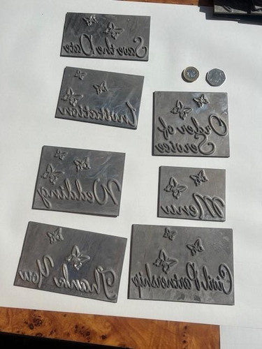 Hot foil plates wedding - hot,